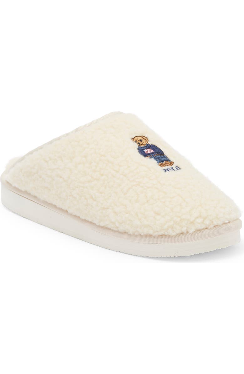 Polo Ralph Lauren Kayleigh Faux Shearling Scuff Slipper, Main, color,