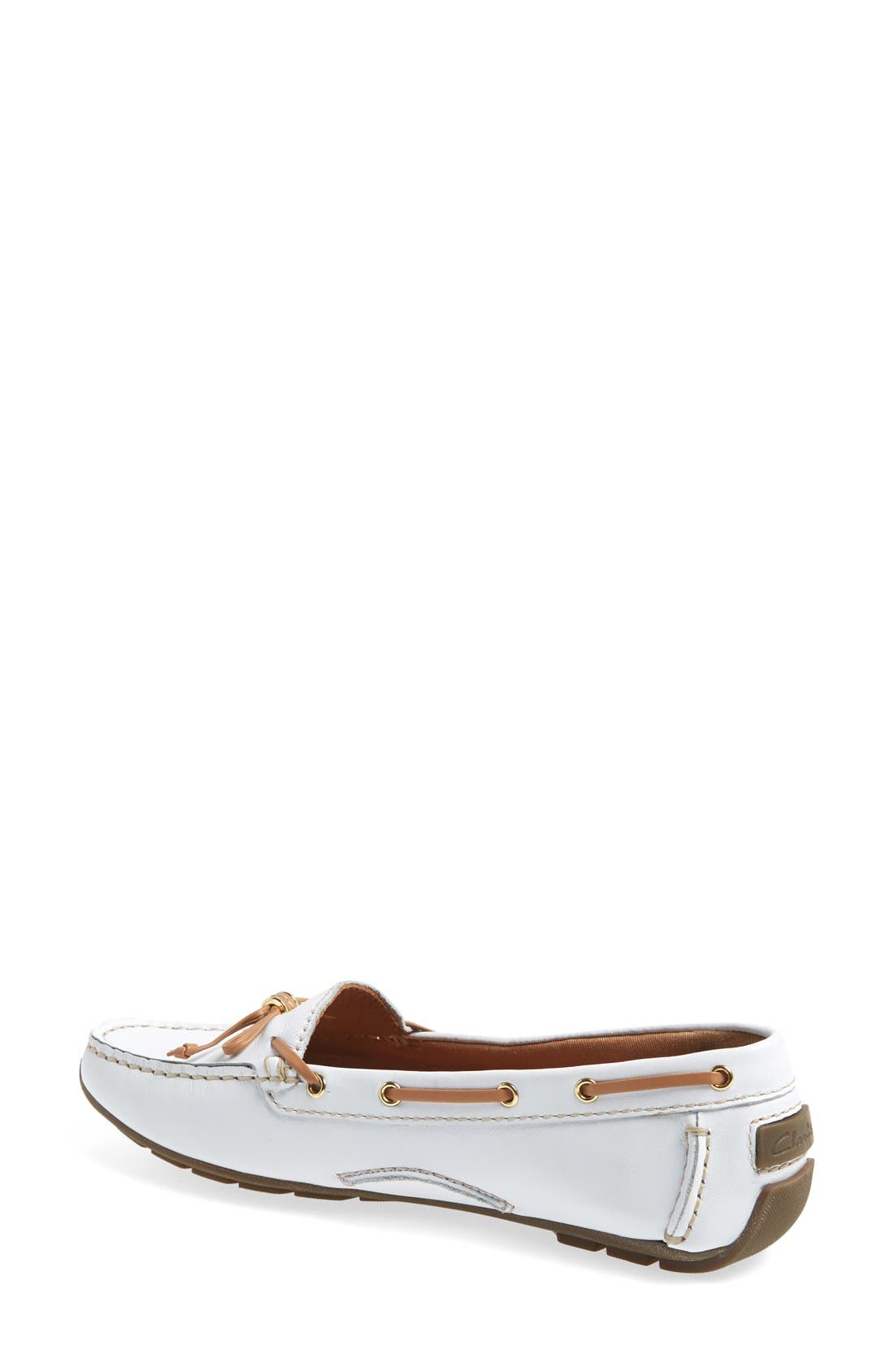 'Dunbar Groove' Loafer, Alternate, color, WHITE LEATHER