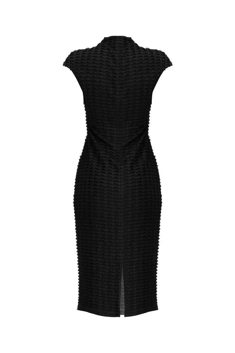 Sleeveless Black Midi Dress, Alternate, color, Black