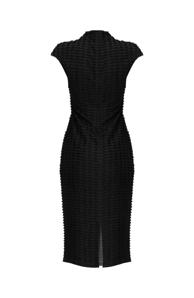 IVONNE Sleeveless Black Midi Dress, Alternate, color, Black