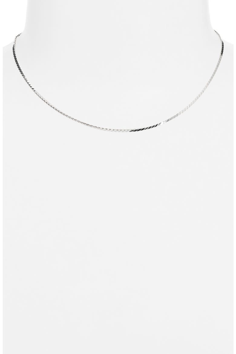 Bowie Chain Necklace, Alternate, color, SILVER