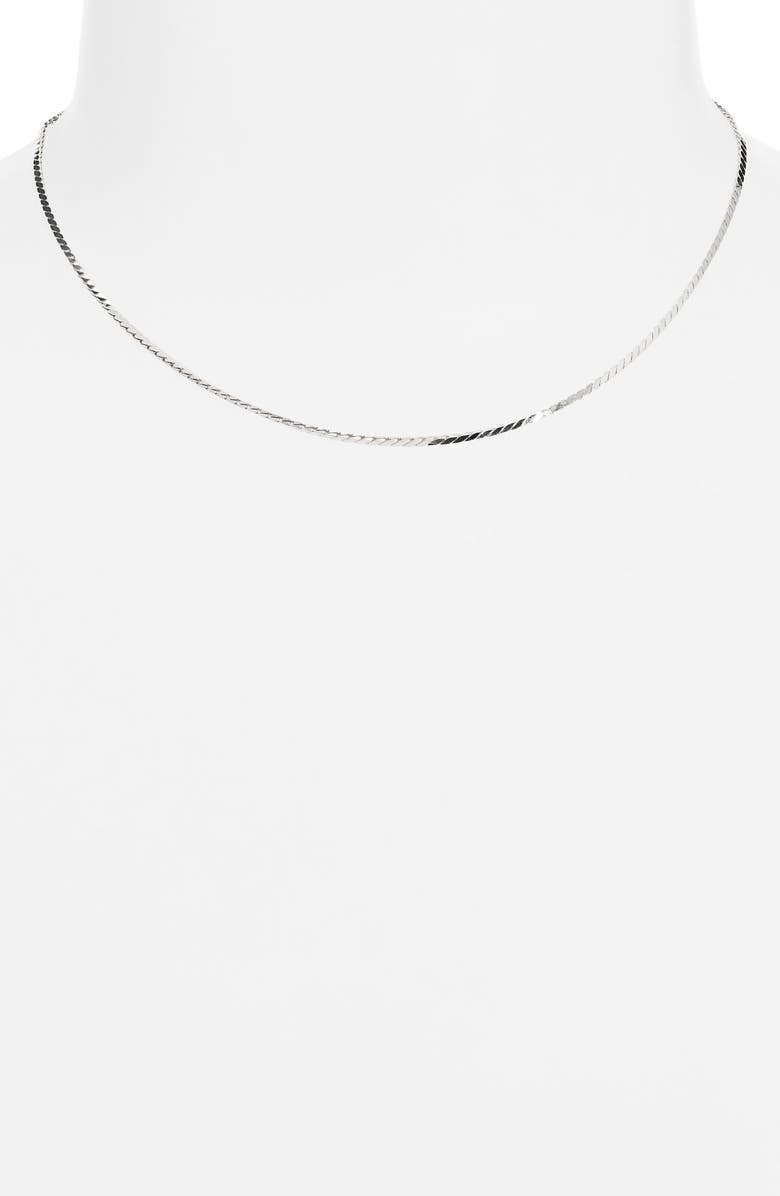 MIRANDA FRYE Bowie Chain Necklace, Alternate, color, Silver