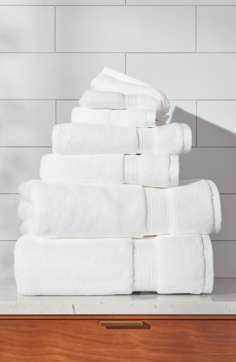 NORDSTROM RACK 6-Piece Zero Twist Bath Towel Set, Alternate, color, White