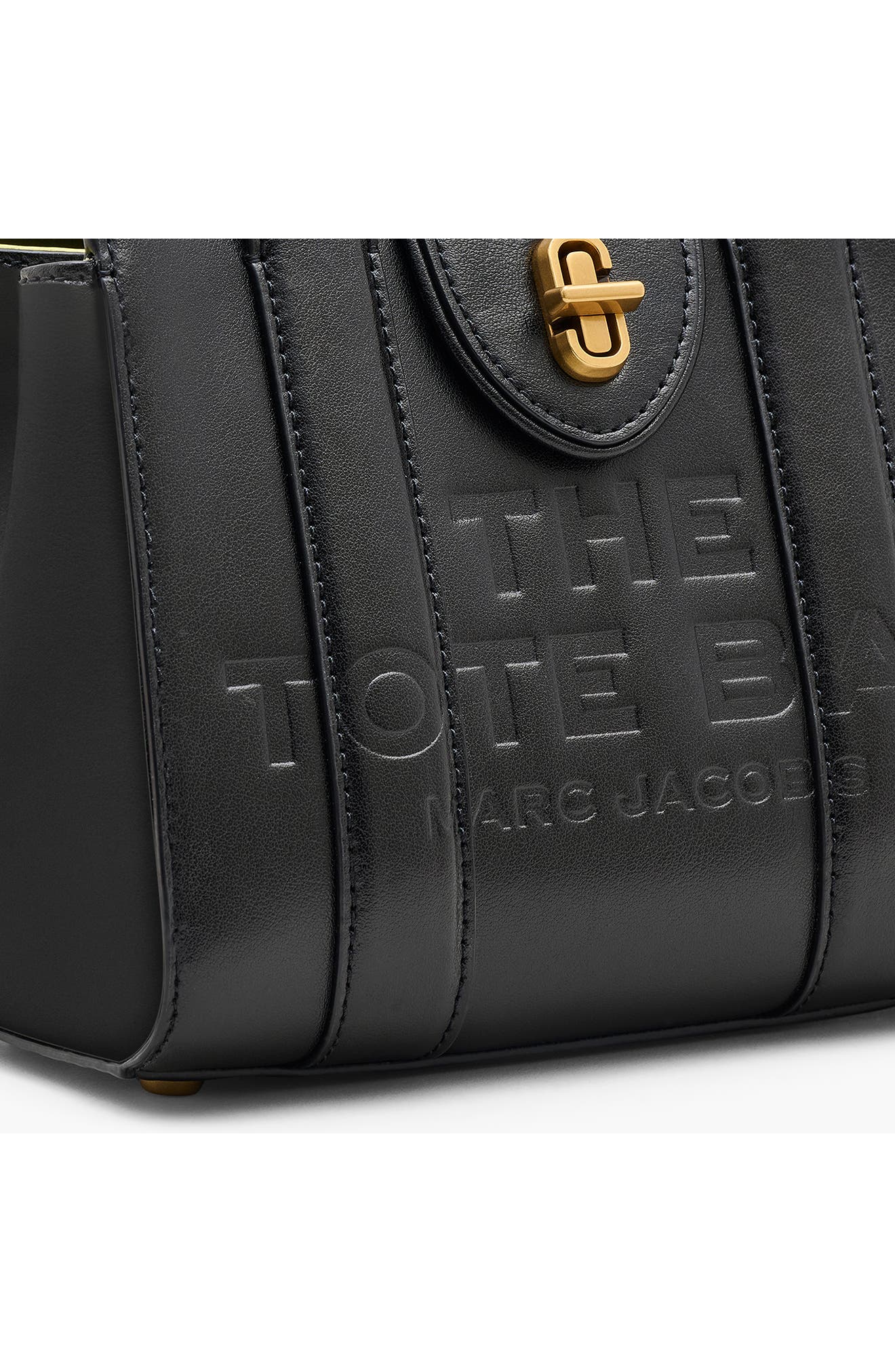 Marc Jacobs The Mini Turnlock Leather Crossbody Tote Bag (Women