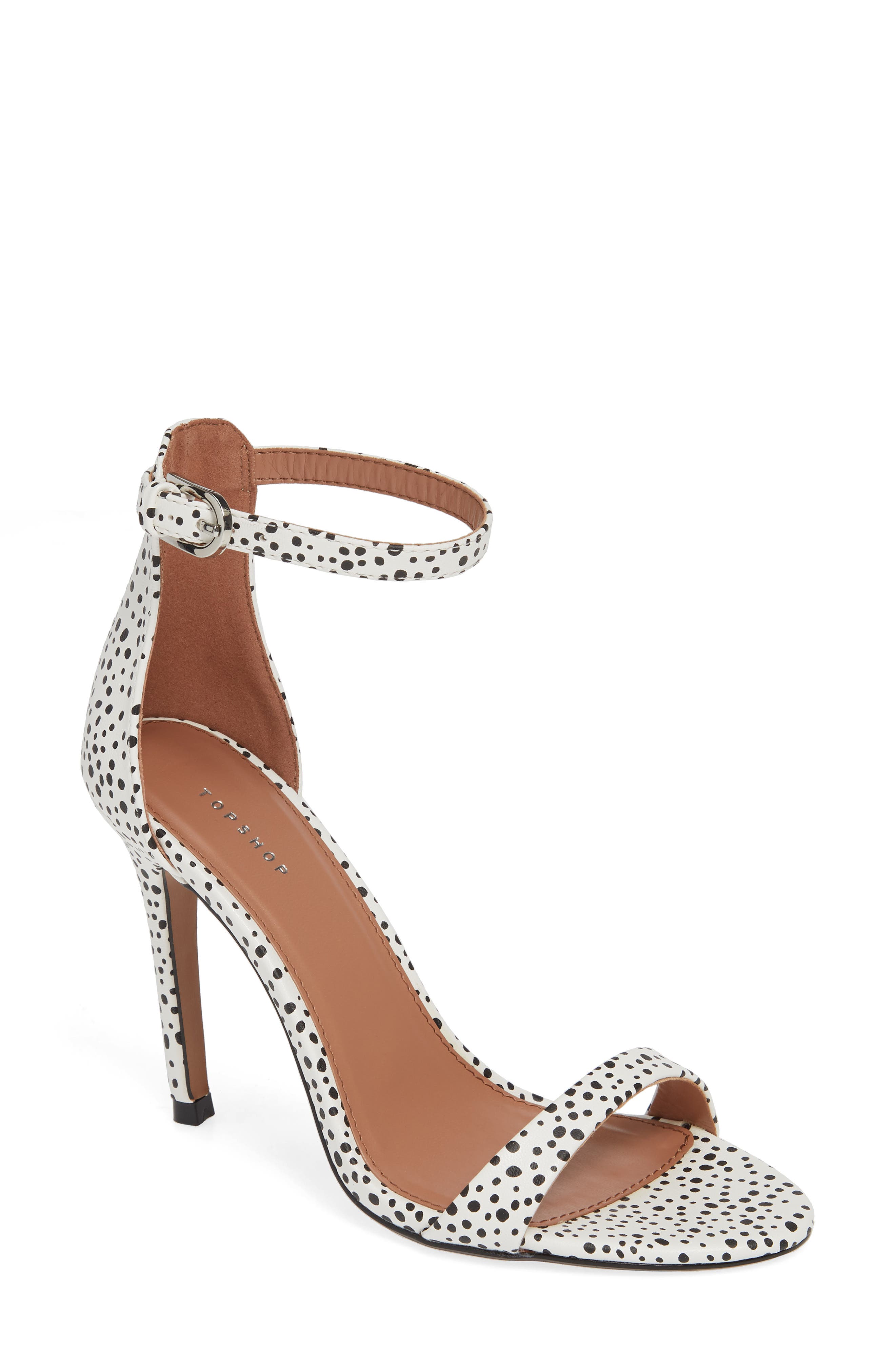 Susie 2 Dot Ankle Strap Sandal, Main, color, BLACK MULTI