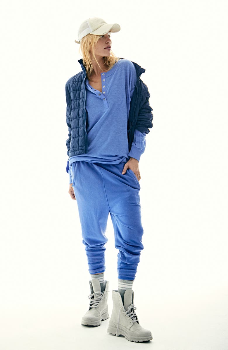 FREE PEOPLE MOVEMENT Free People FP Movement One Up Long Sleeve Top, Alternate, color, Forget Me Not