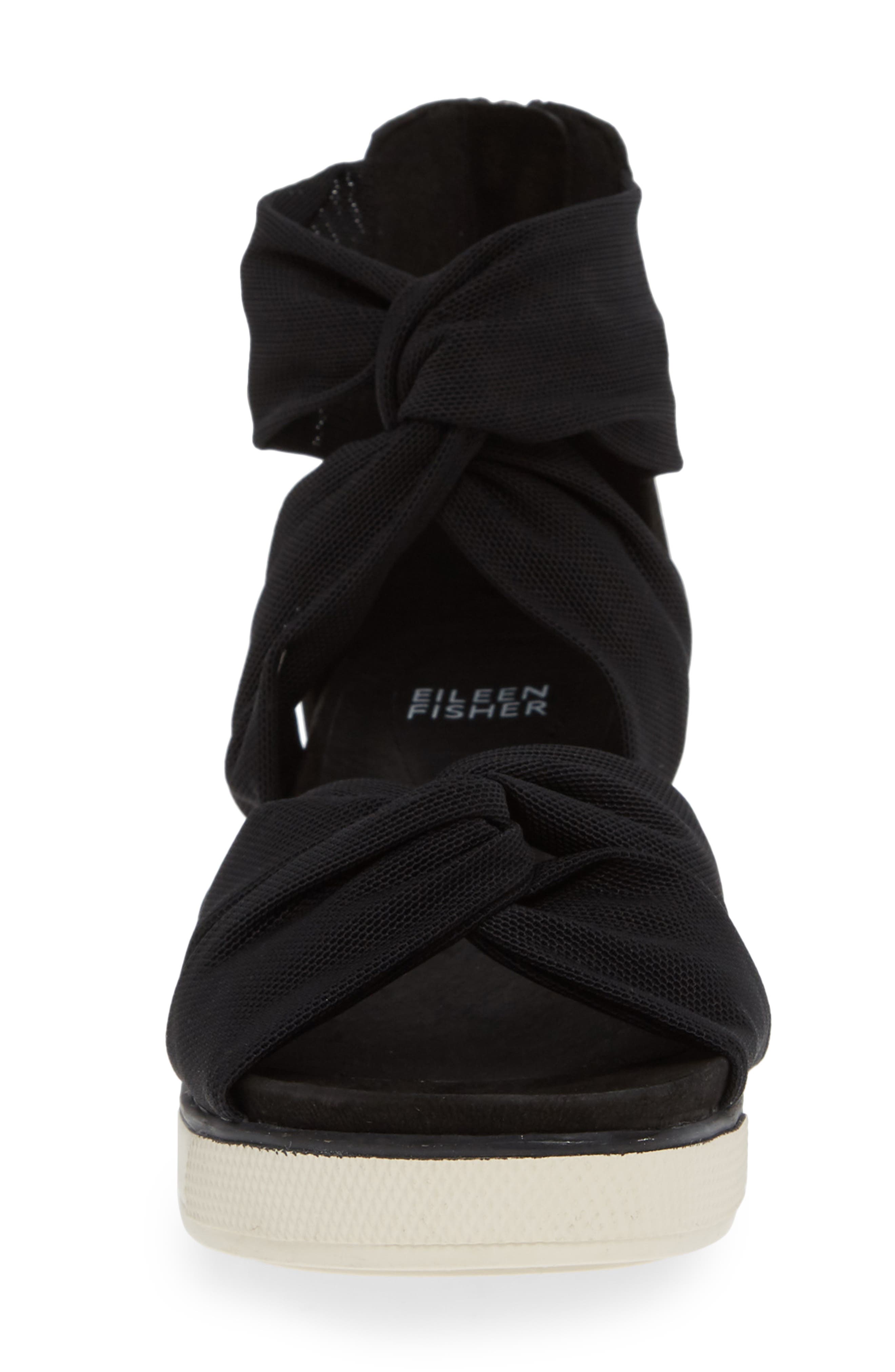 Zanya Sandal, Alternate, color, BLACK FABRIC