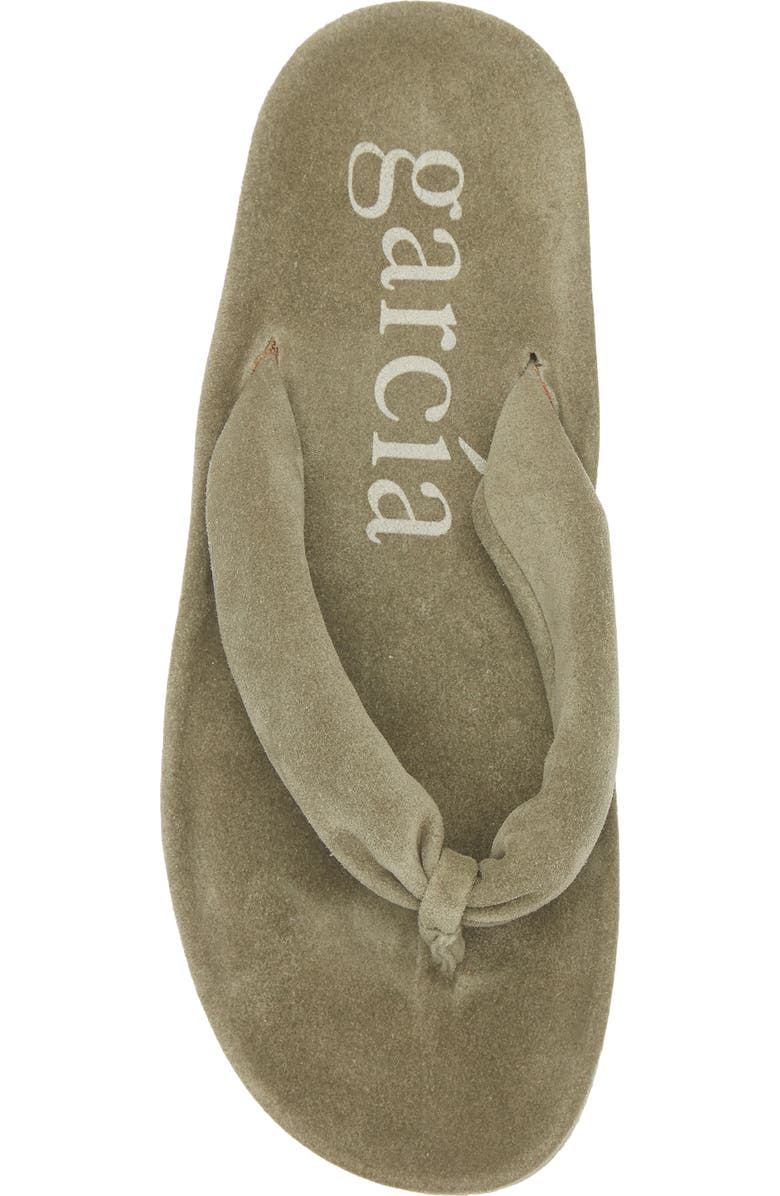 Pedro Garcia Almu Flip Flop, Alternate, color, Thyme Velour