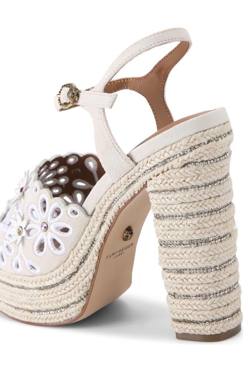 Kurt Geiger London Floral Platform Sandal, Alternate, color,