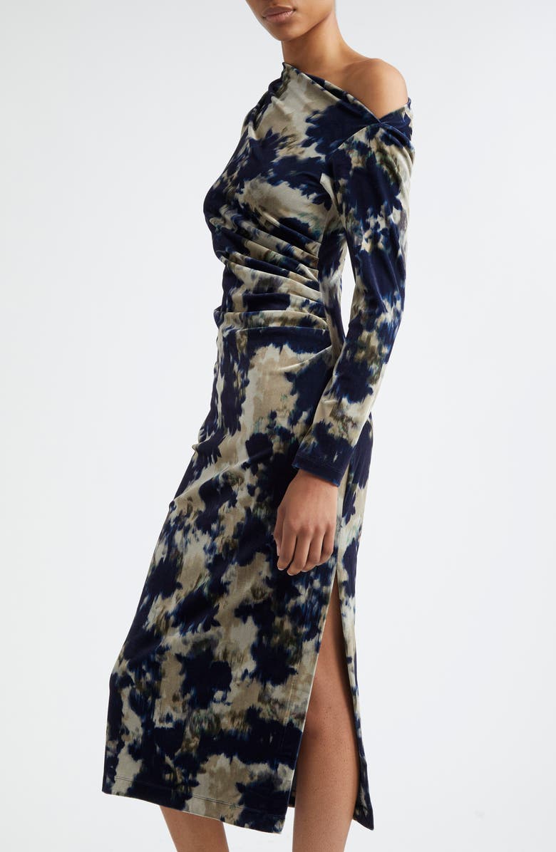 Reiss Briana One-Shoulder Long Sleeve Stretch Dress, Alternate, color, 