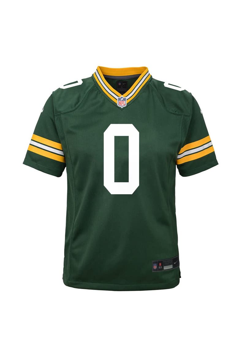 Youth Nike Matthew Golden Green Green Bay Packers Team Game Jersey, Alternate, color, Green