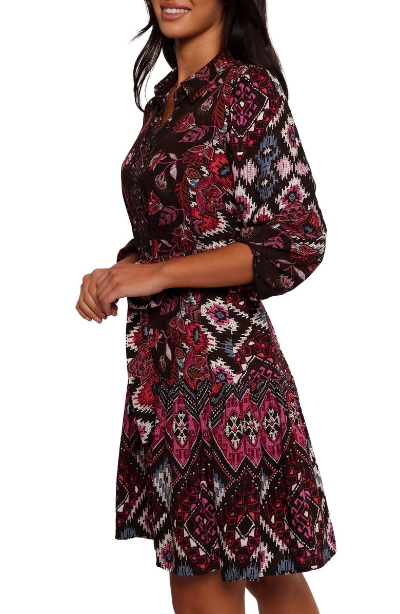 Petal & Pup Mandy Belted Shirtdress, Alternate, color, Chocolate Brown