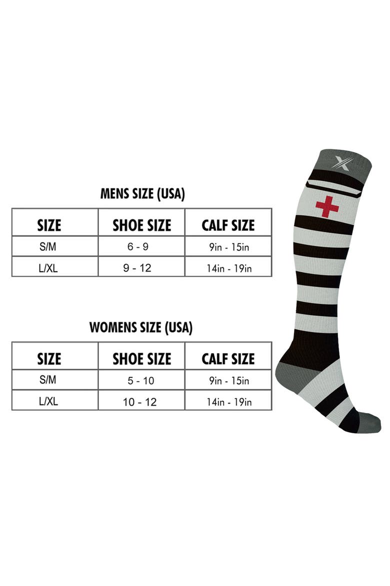 3-Pack Patterned Compression Socks, Alternate, color, MIX