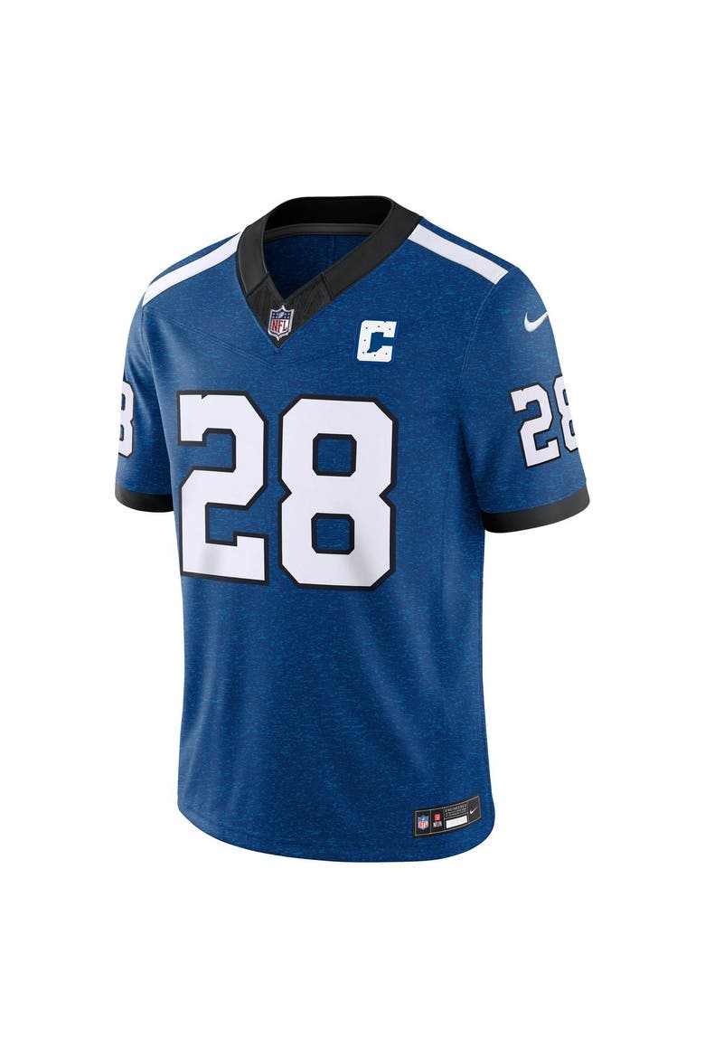 Men's Nike Jonathan Taylor Royal Indianapolis Colts Alternate Indiana Nights Vapor F.U.S.E. Stitched Limited Jersey, Alternate, color, Royal