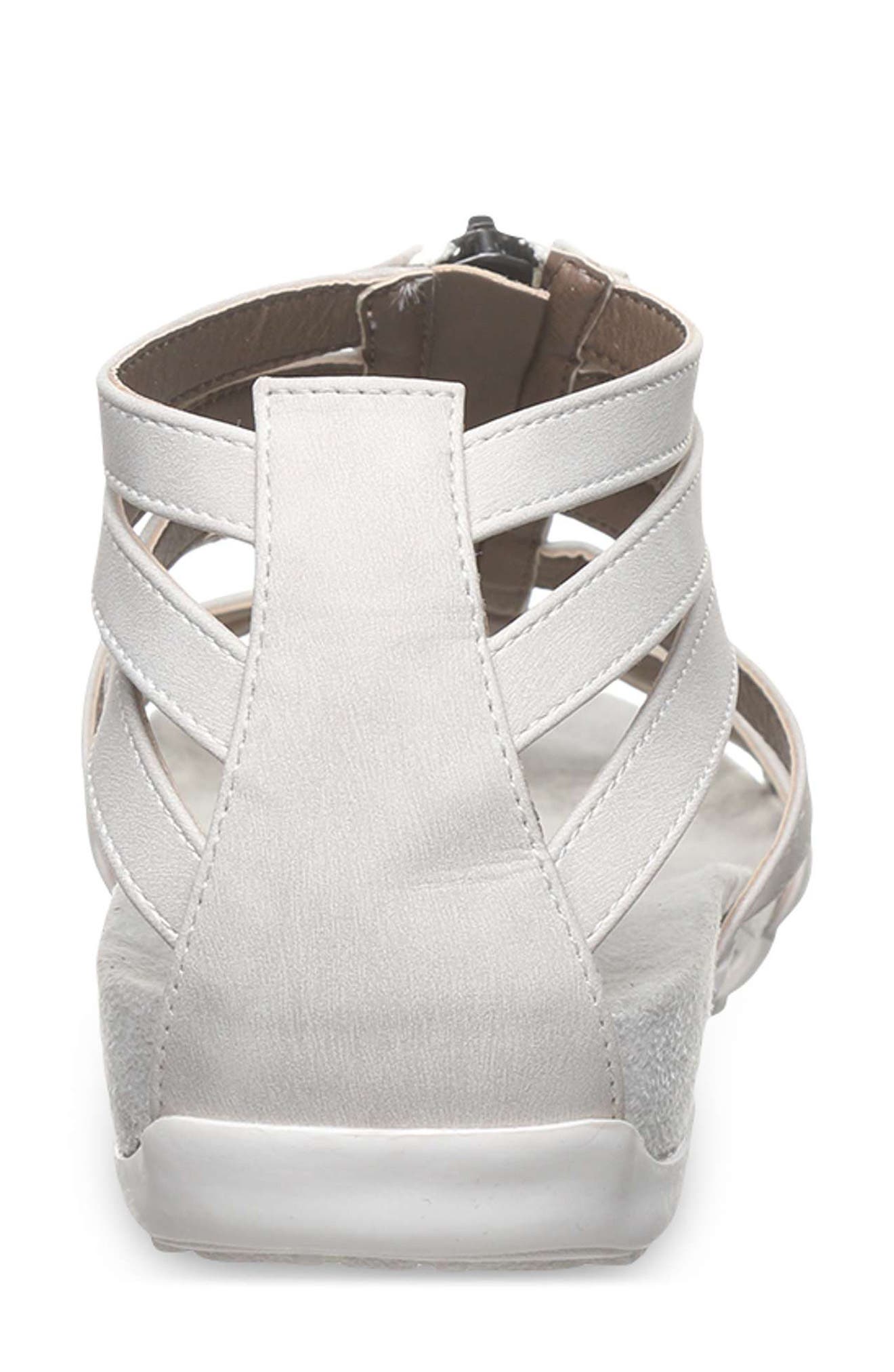 Ronda Faux Leather Sandal, Alternate, color, WHITE