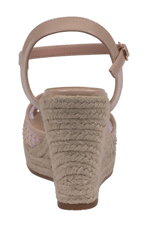 Gc Shoes Mila Espadrille Wedge Sandal In Nude