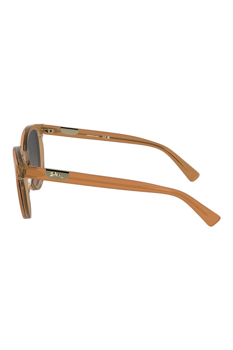 Le Pliage 52mm Gradient Round Sunglasses, Alternate, color, GLITTER ORANGE