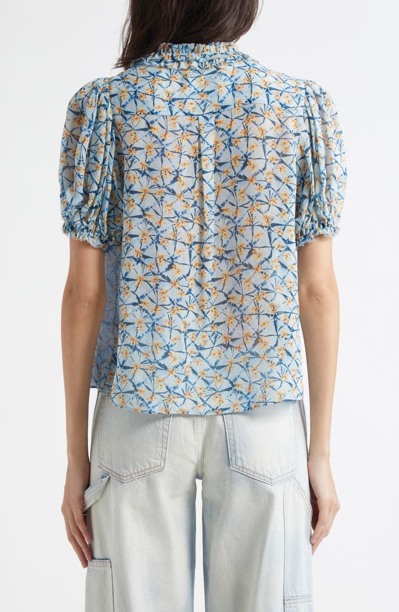 Ulla Johnson Adira Silk Puff Sleeve Top, Alternate, color, 