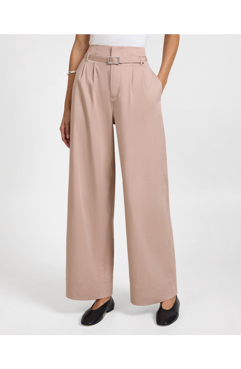 Onia Lyocell Paperbag Trouser, Main, color, Warm Taupe