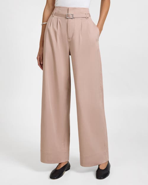 Onia Lyocell Paperbag Trouser In Pink