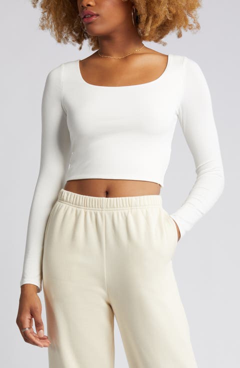 Deep Scoop Crop Top