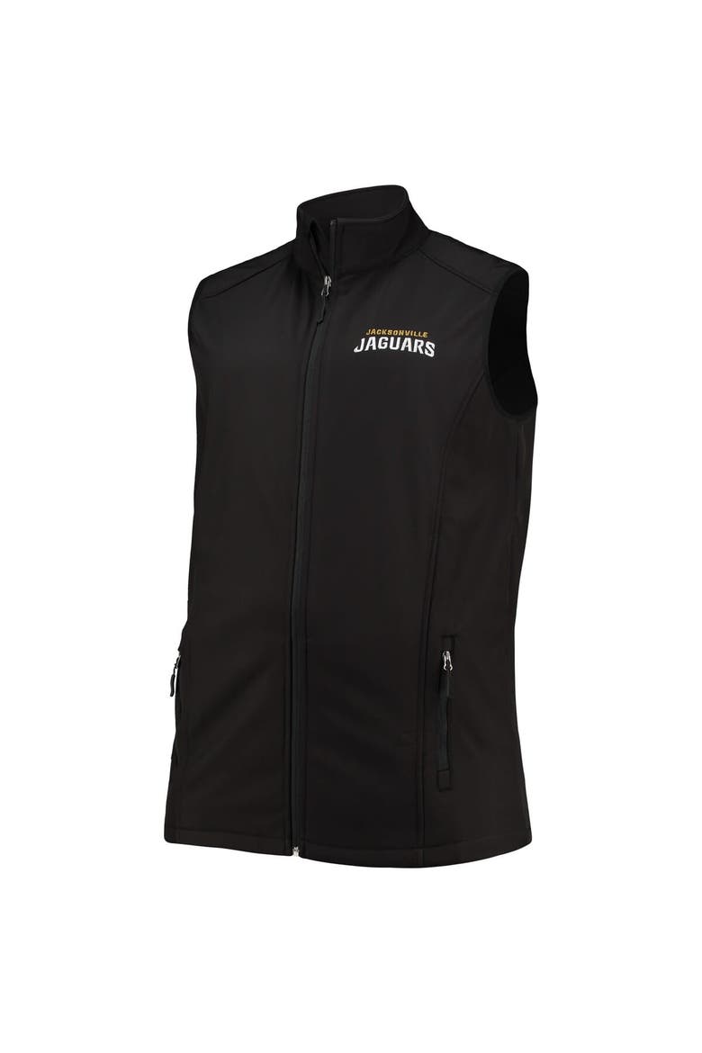 Men's Dunbrooke Black Jacksonville Jaguars Big & Tall Archer Softshell Full-Zip Vest, Alternate, color, Black