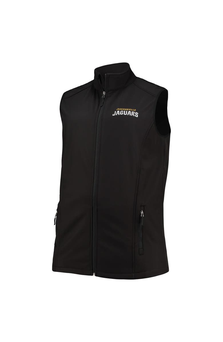 DUNBROOKE Men's Dunbrooke Black Jacksonville Jaguars Big & Tall Archer Softshell Full-Zip Vest, Alternate, color, Black