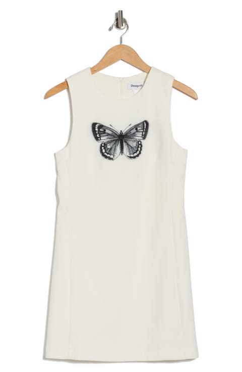 Butterfly Print Sleeveless Dress