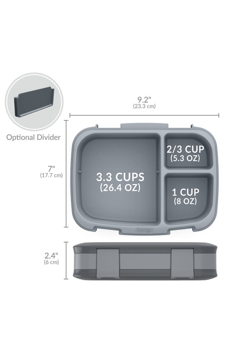 BENTGO Fresh Leak-Proof Lunch Box, Alternate, color, Charcoal