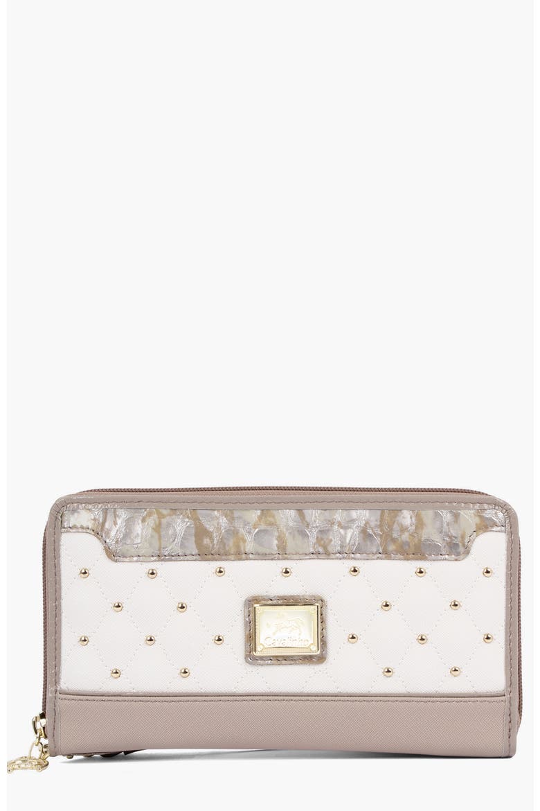 Craft Wristlet Wallet 213, Main, color, Beige / White