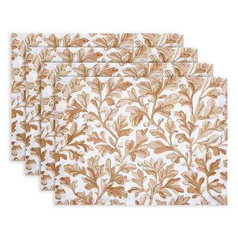 Linen Placemats - Fallen Leaves, 14" x 19"