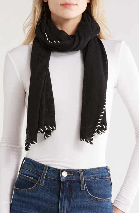 Portolano Whipstitch Trim Scarf