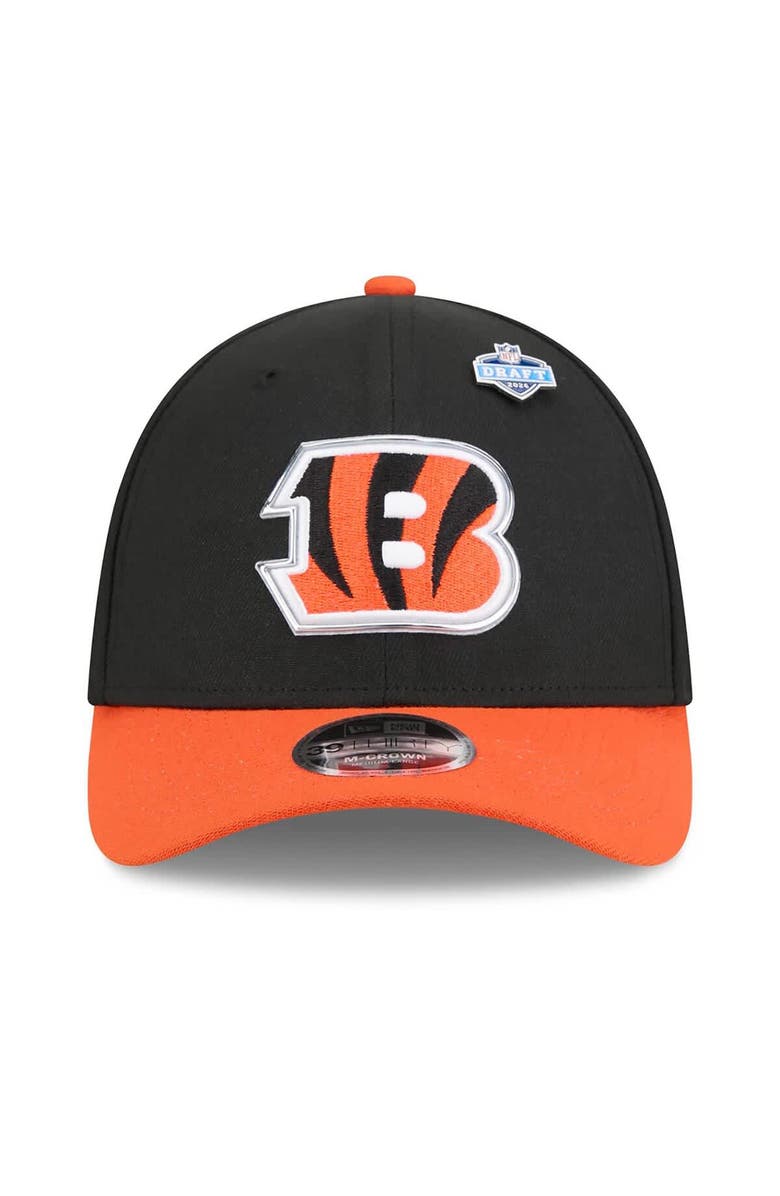 New Era Men's New Era  Black/Orange Cincinnati Bengals 2026 NFL Draft 39THIRTY M-Crown Flex Hat, Alternate, color, Black