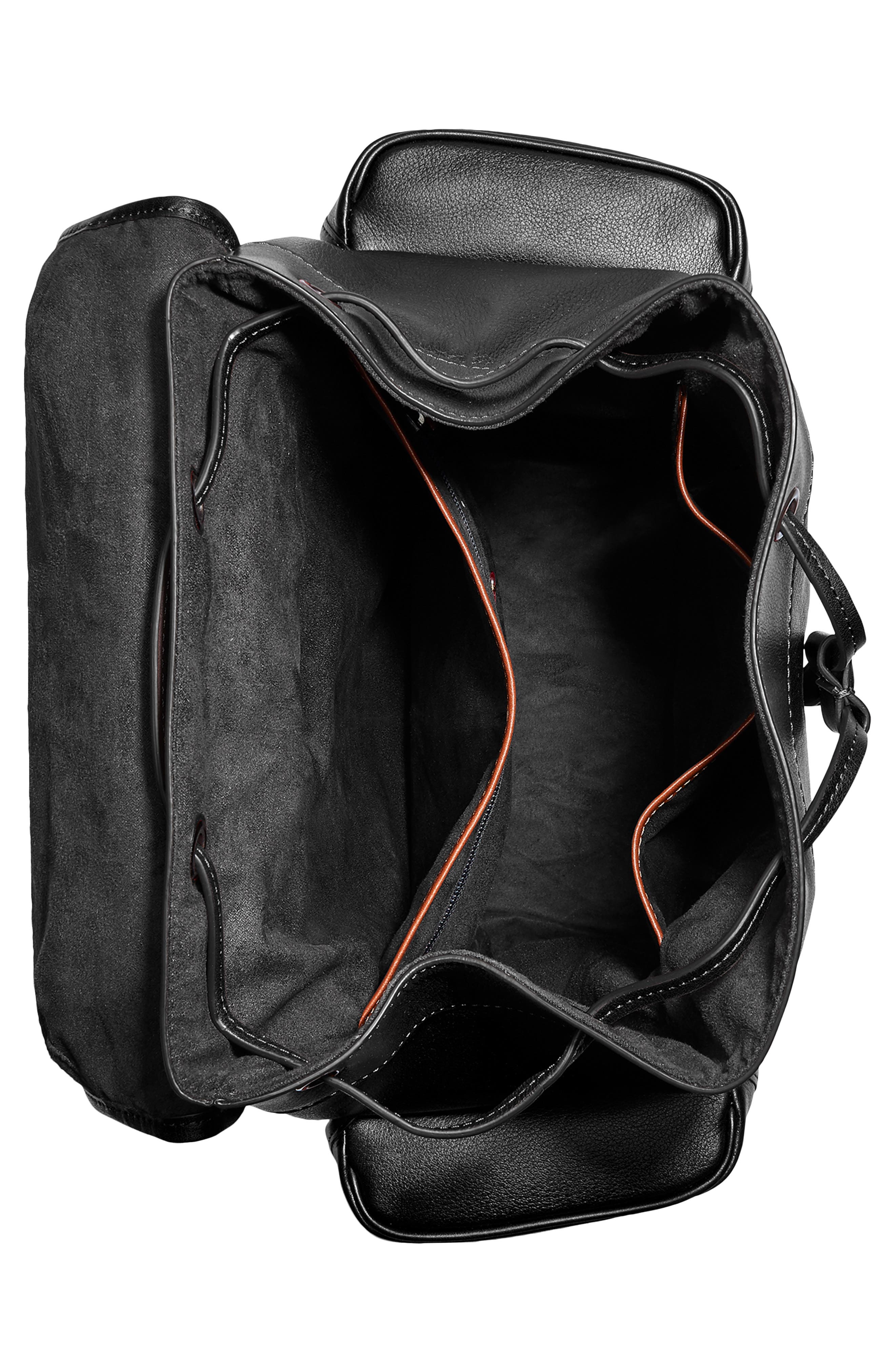 COACH Hitch Sport Calf Leather Backpack, Alternate, color, 