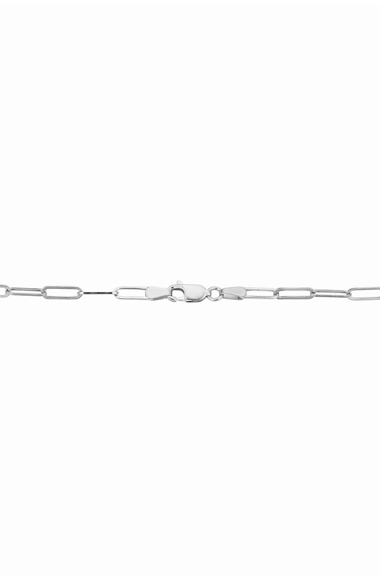 Oradina 14K Gold Venice Link Choker, Alternate, color, White Gold