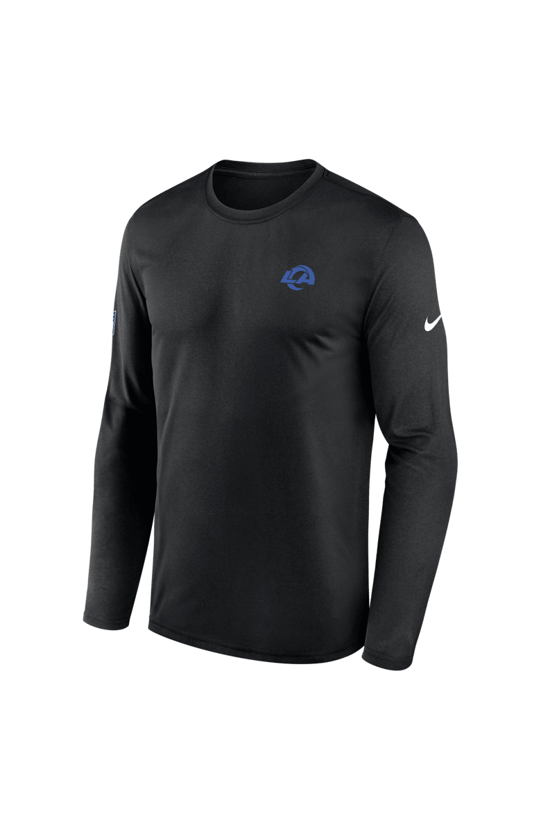 Nike Men's Nike  Black Los Angeles Rams Sideline Legend Long Sleeve T-Shirt, Alternate, color, Black