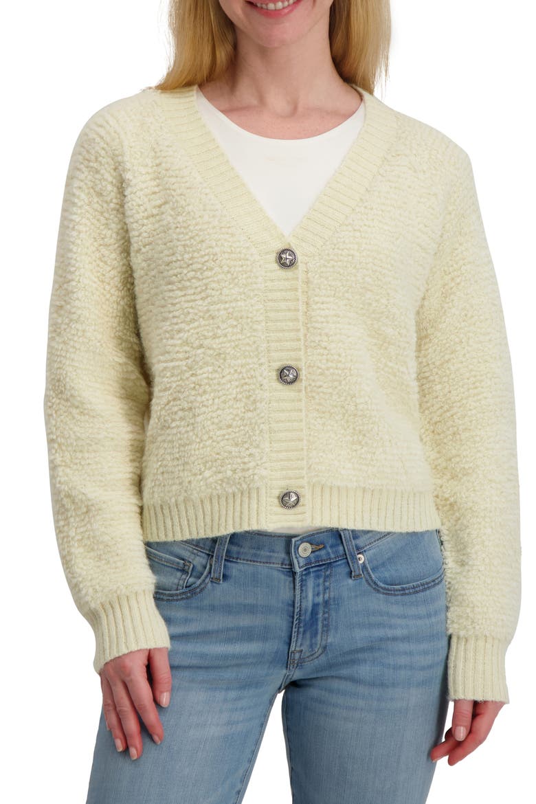 Raglan Sleeve Bouclé Cardigan, Main, color, TOFU