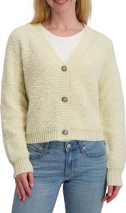 Lucky Brand Raglan Sleeve Bouclé Cardigan