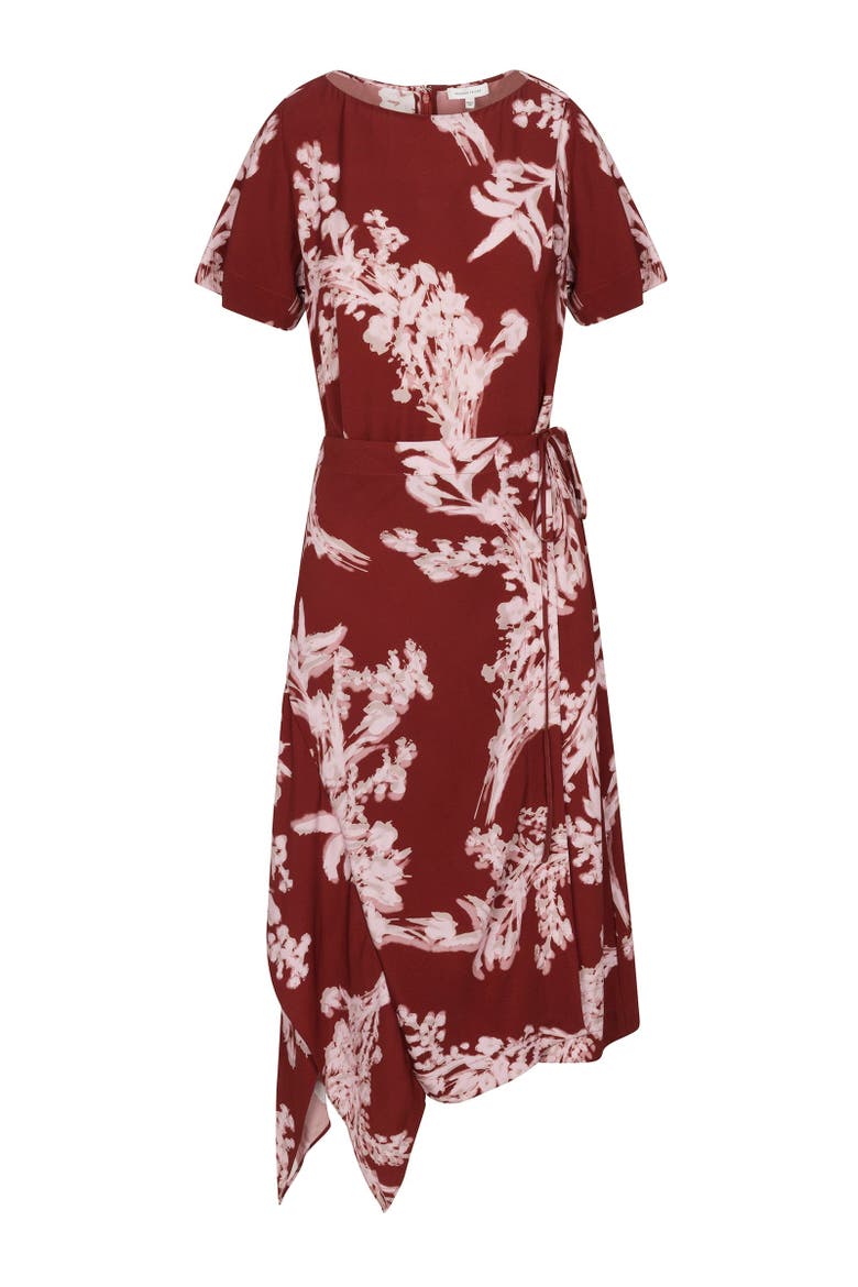 Ciara Wrap Dress, Alternate, color, Aberdeen Combo