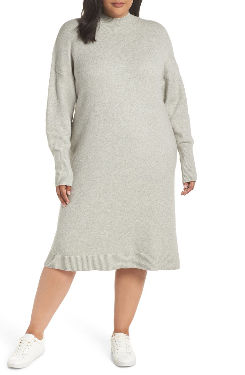 BP. Mock Neck Sweater Dress, Main, color, 