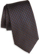 Duchamp Grid Silk Tie