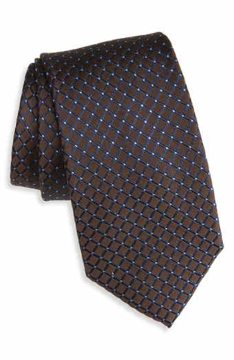 Grid Silk Tie
