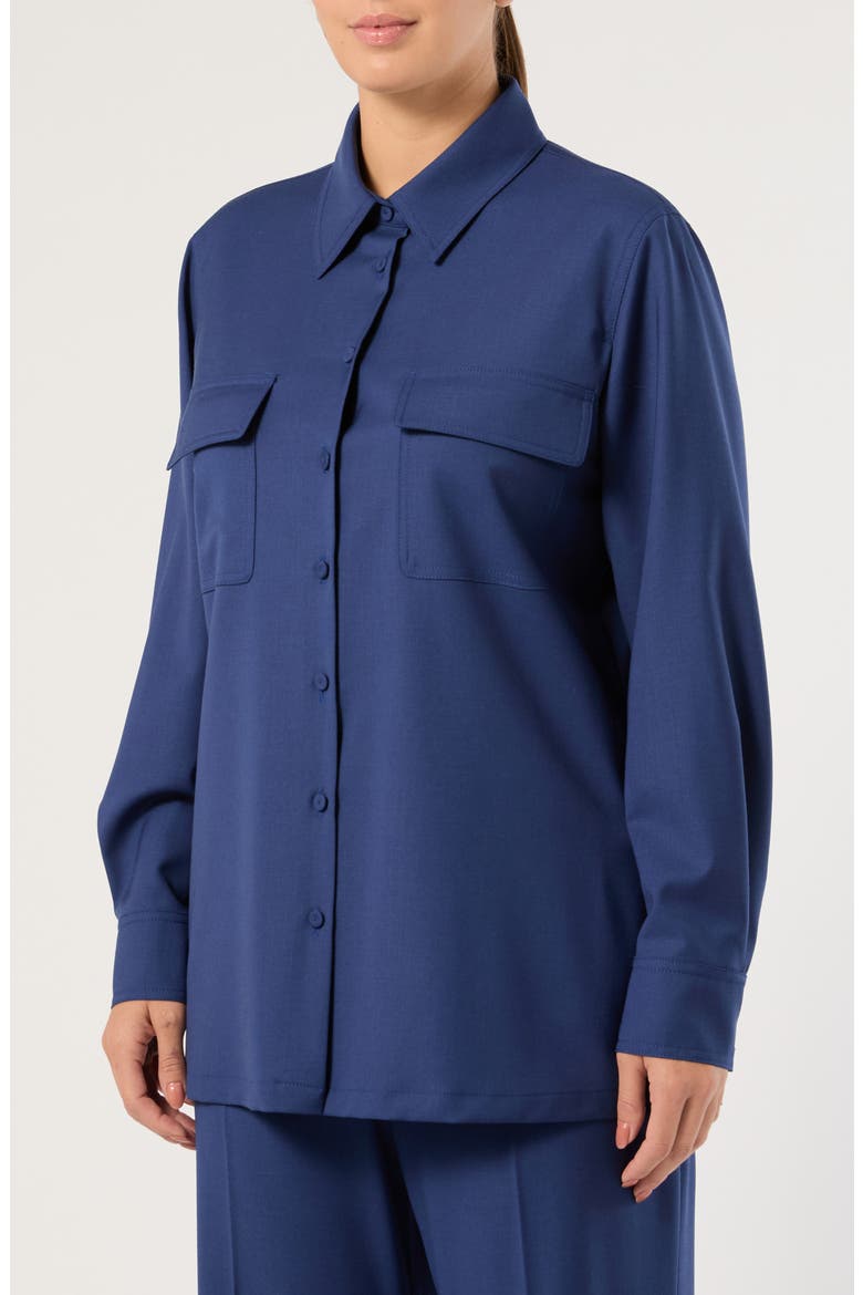 Virgin Wool Shirt Jacket, Main, color, CHINA BLUE