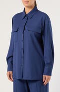 Marina Rinaldi Virgin Wool Shirt Jacket