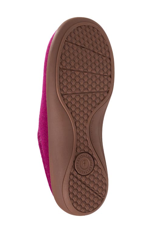 Revitalign Dundee Cozy Faux Shearling Lined Slipper In Purple