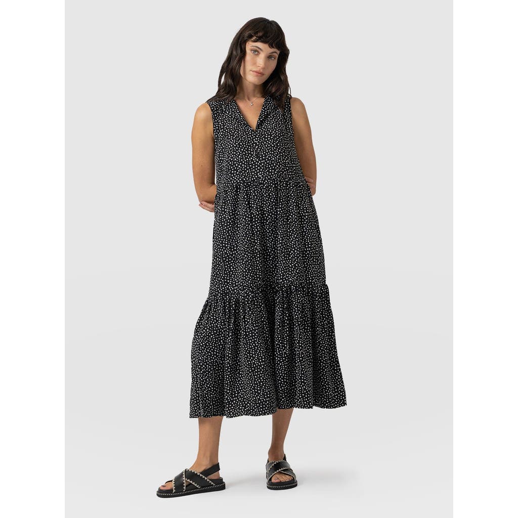 Saint And Sofia Saint + Sofia Greenwich Dress In Black