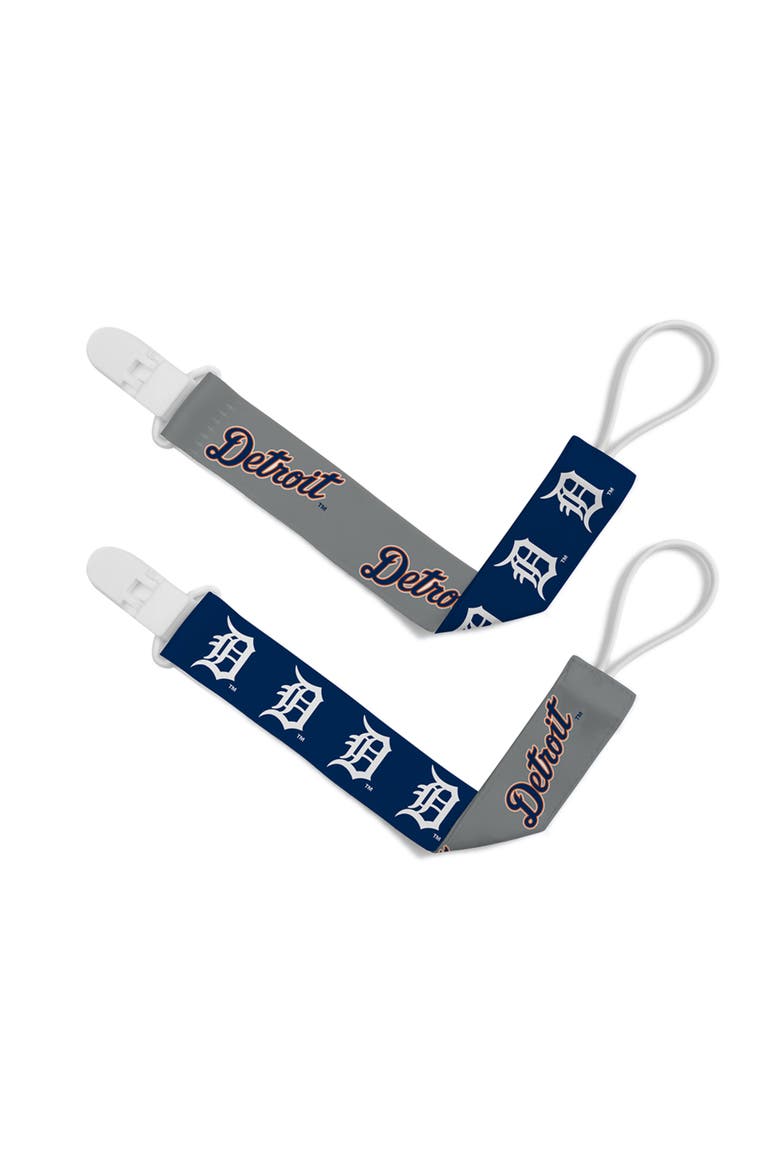 Detroit Tigers Pacifier Clip 2-Pack, Main, color, Multicolor