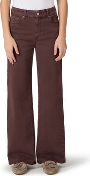 PAIGE Anessa High Waist Ankle Wide Leg Jeans