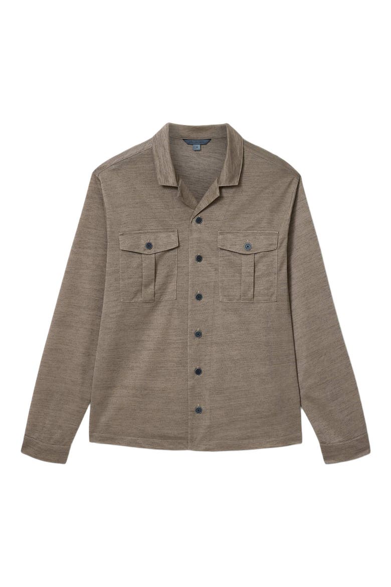 Sintra Summer Military Button-Up Shirt, Alternate, color, SHADOW GREY