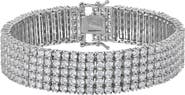FZN Cubic Zirconia Stacked Tennis Bracelet